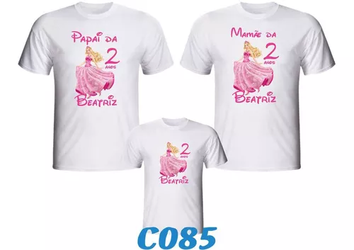 Camiseta Barbie para aniversário personalizada – Lux Personalização