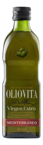 Aceite Oliva Oliovita Mediterraneo Bot Vidrio 500 Ml X 2 Un