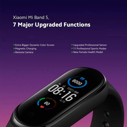 Pulsera Inteligente Xiaomi Mi Band 5 Original Global Español