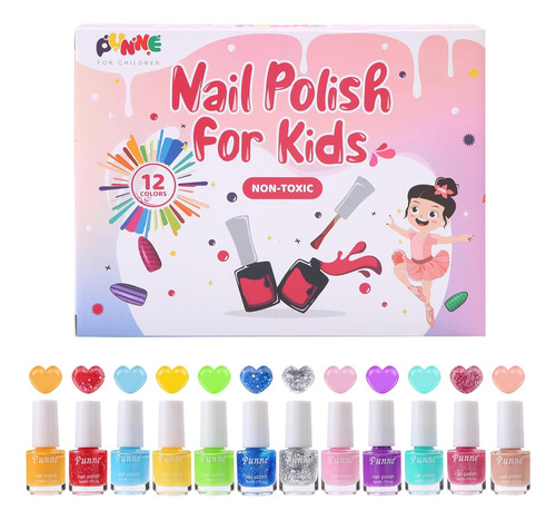 Esmalte De Uñas Para Niños, Juego De Esmalte De Uñas No Tóxi