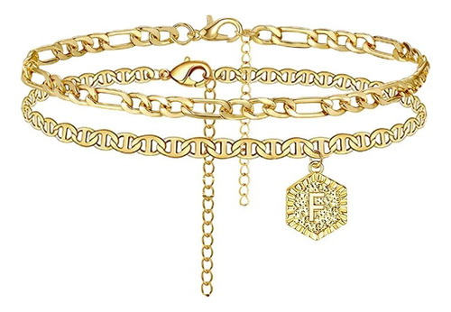 Pulseras De Tobillo Iniciales Para Mujer