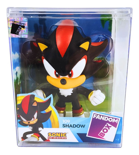 Mini Figura Shadow Sonic 12cm - Fandom Box Colecionável