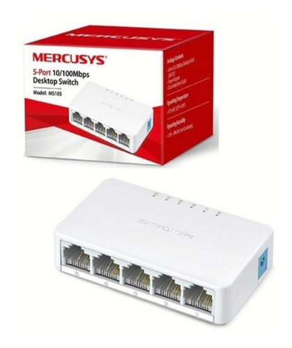 Mercusys Ms105, Switch De Escritorio 5 Puertos 10/100mbps