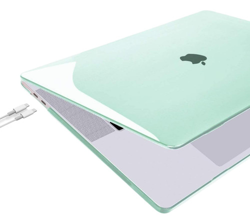 Funda Protector Carcasa Para Macbook Air 13 M3 A3113 M2a2681 Verde Claro M2 A2681/m3 A3113/ M4 A3240