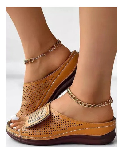 Zapatos Planos Ortopédicos Huecos Con Punta Abierta Para Muj