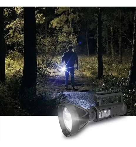 Foco Linterna Led Largo Alcance 600 Metros Usb Trípode Led