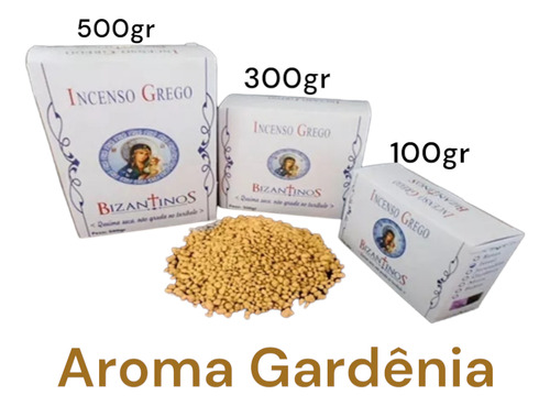 Incenso Grego Bizantinos Gardenia 500gr