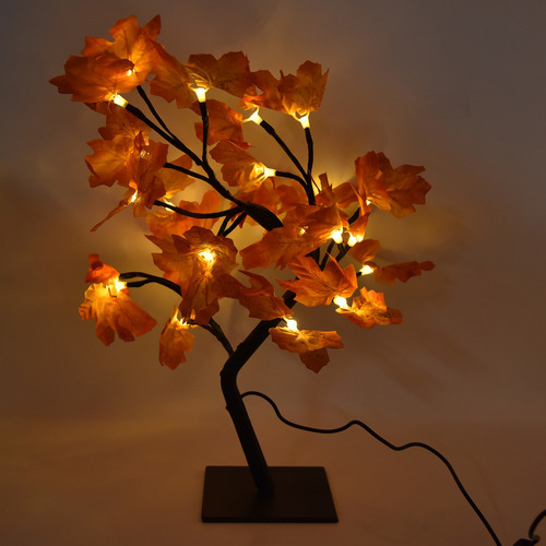 Perlas Led Fall Tree, 24 Luces Led, Luz Cálida, Estilo Román