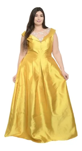 Vestido Talla Extra Satinado Corte Princesa, Fiesta, Boda. Vestido Talla Extra Satinado Corte Princesa, Fiesta, Boda.