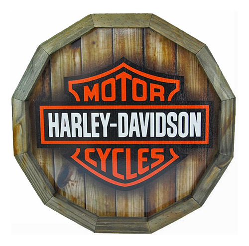 Quadro Tampa De Barril Harley Davidson Motorcycles