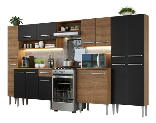 Armario De Cocina Completo 325cm Emilly Madesa 02