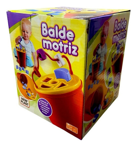 Balde Motriz Encastre Didactico Bebe Infantil New Plast