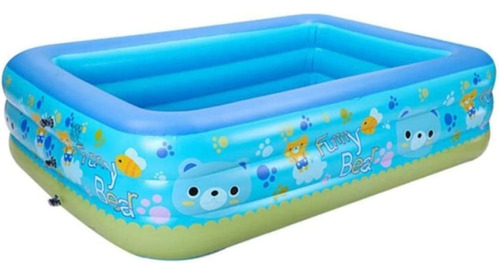 Alberca Piscina Inflable 210x175x56cm Jardin Familiar Niños