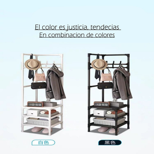 Perchero De Pie Estante De Ropa De Esquina Perchero De Piso