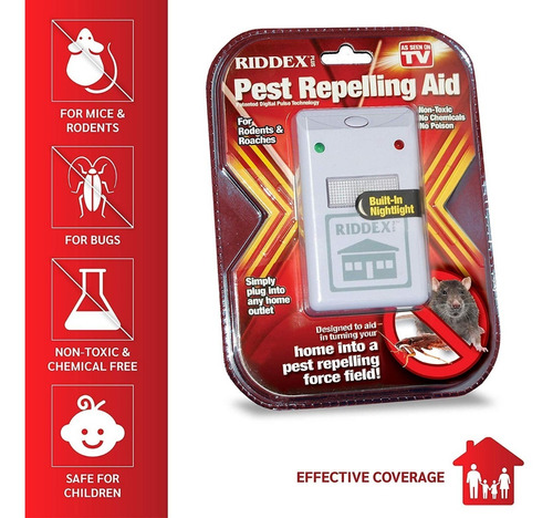 Riddex Plus Repelente Electronico Pesticida-insectos- Roedor