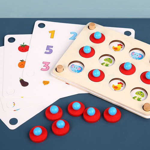 C Juego De Memoria De Madera Para Niños Duradero Y Seguro Ma