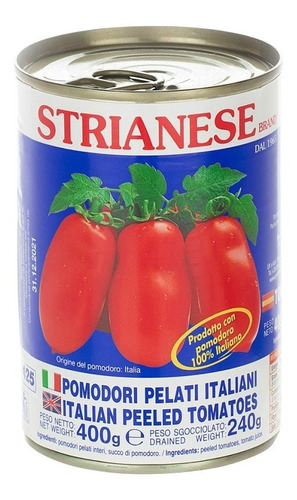 Pomodori Pelati Italian Strianese 400g 100% Italiano !