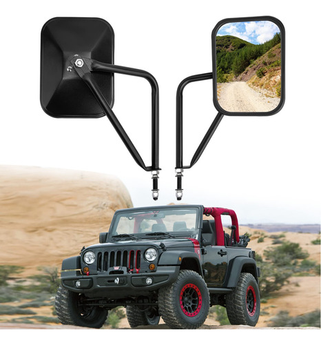 Espejo Puerta Para Jeep Wrangler Jk Tj Cj Yj Jl Ilimitado Ma