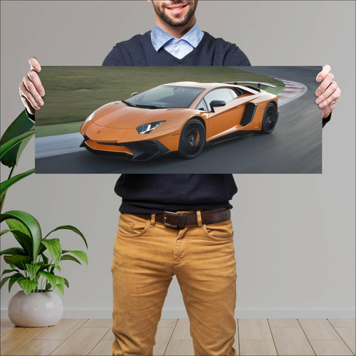 Cuadro 30x80cm Auto 2015 Lamborghini Aventador L 323