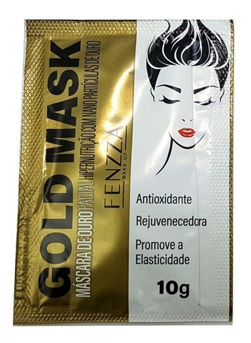 Fenzza Gold Mask Máscara De Ouro Facial 10g - 10 Sachês Tipo de pele Normal