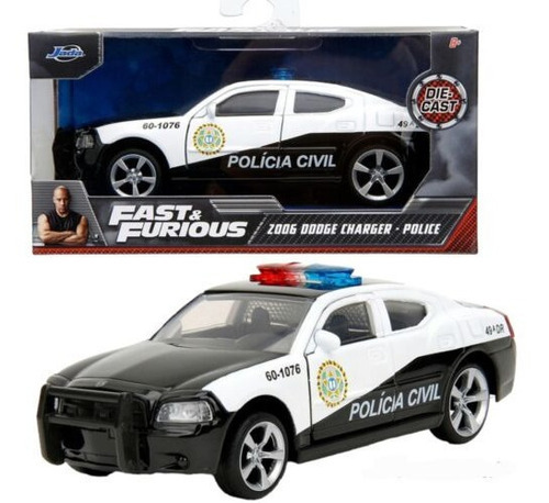 Jada 1:32 Dodge Charger Policia Civil Rapido Y Furioso