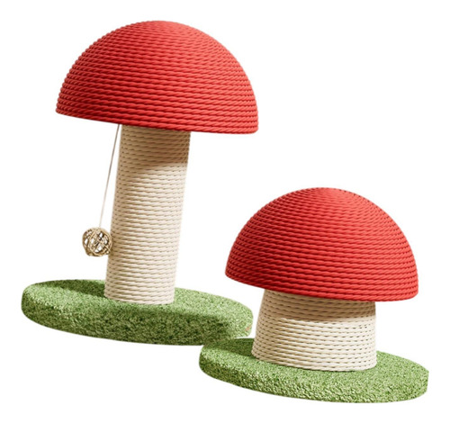 2x Cat Scratch Postes Pet Toys Pet Mushrooms En Forma De