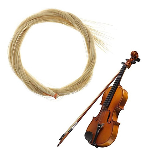 Crin De Caballo Para Arco De Violoncello Sin Blanquear 