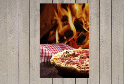 Cuadro 60x90cm Pizza Pizzeria Comidas Restoran Food