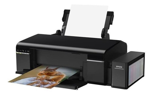 Impressora a cor fotográfica Epson EcoTank L805 com wifi 220V preta