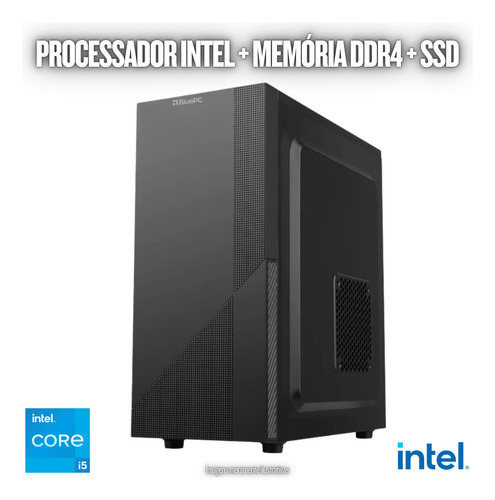 Pc Completo Bluepc Task I5 6ª 8gb Ddr4 Ssd 480gb Monitor 20