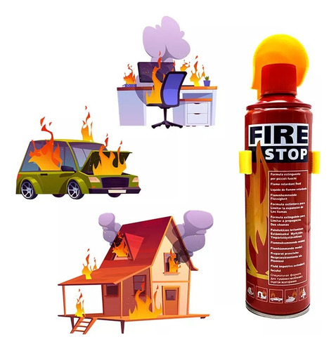 Extintor Automotriz Fire Stop 1 Kg Para Auto Camioneta
