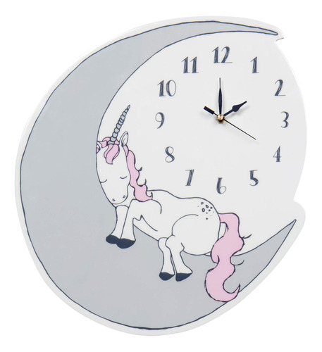 Trend Lab Unicorn Dreams - Reloj De Pared, Silencioso, Func.