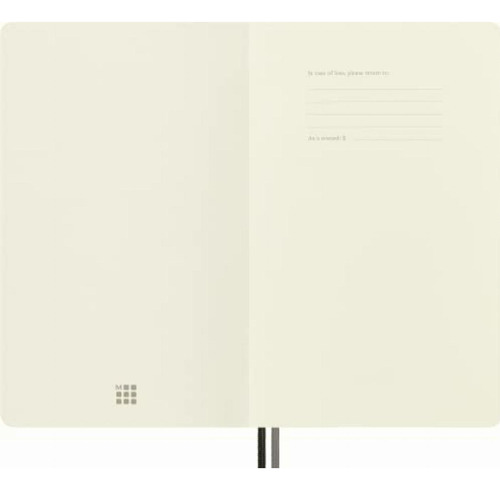Moleskine Cuaderno Clásico A Rayas Tapa Blanda Con Cierre