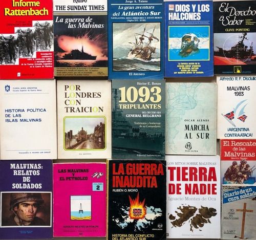 Colección Guerra De Malvinas. Libros, Revistas, Diarios