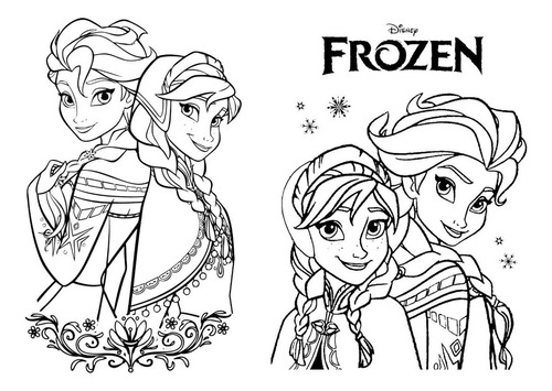 40 Libros P/colorear Frozen Souvenir 15x21