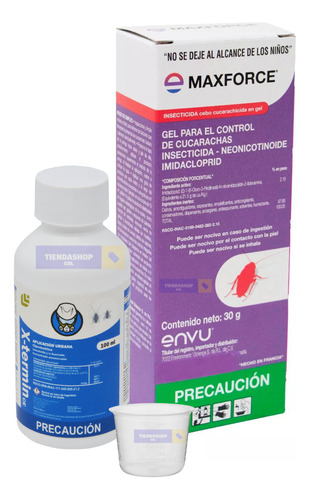 Veneno De Cucarachas Maxforce Mas Cipetrimetrina Xtermin 100