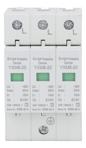 Protector Contra Sobretensiones 3p, Retardante De Llama Trif