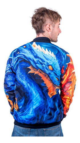 Imagen 2 de 2 de Campera Bomber Monster Dragon Mod 2