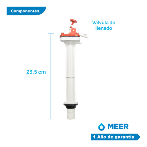 Meer By Cnx Juego De Herrajes Wc Válvulas, Sapo Y Flotador