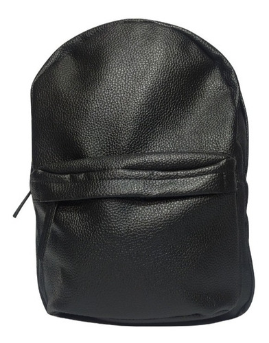 Mochila Cocker Urbana Negra Cuero Ecológico