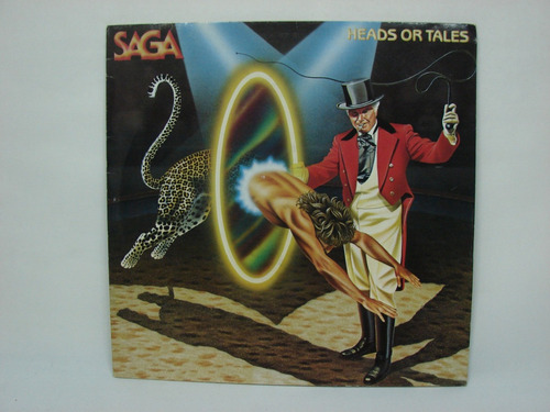 Vinilo Saga Heads Or Tales 1983 Alemania Ed + Sobre Original