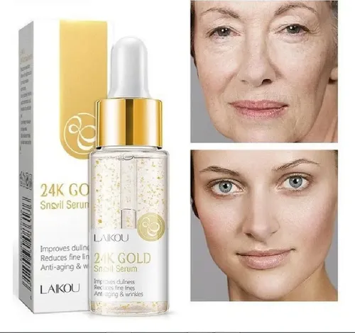 24KGOLD SNAIL 美容液 EGF 30ml Serum Anti Rugas Clareador Facial 24k Gold Snail Importado