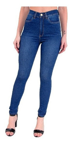 Imagem 1 de 7 de Calça Jeans Cigarrete Com Cinta Feminina Revanche Marianne