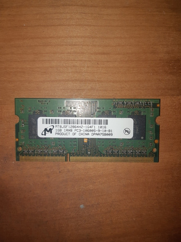 Memoria Ram 1 Gb Ddr3 Pc3-10600 (Usado)