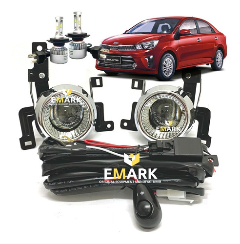 Kit Completo Full Led Neblineros Lupa Kia Soluto 2020 A 2021