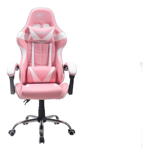 Cadeira Gamer Havit - Gc933 Ultimate - Rosa E Branca