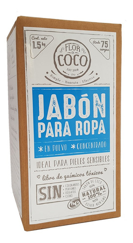 Jabón Para Ropa Natural / Libre De Tóxicos / Rinde 75 Cargas