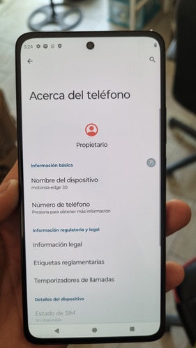 Celular Motorola Edge 30 Memoria Ram 8 Gb Y Memoria Interna 128 Gb Con Falla (Usado)