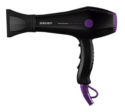 Secador De Pelo Siegen Sg-3049 2 Velocidades 1800 W Color Negro