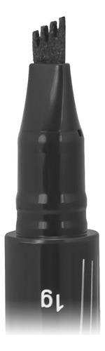 Bolígrafo doble para cejas, hilo a hilo, molde y delineador de ojos, color: negro